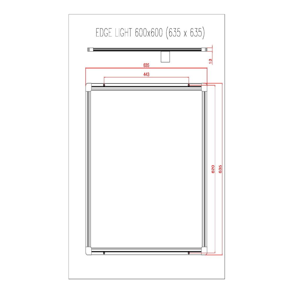 LED Flat lighting(Edge type)