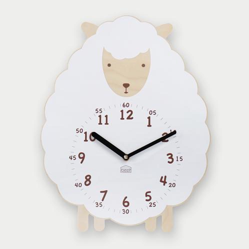 Sweet Lamb non-ticking Silent Wall Clock