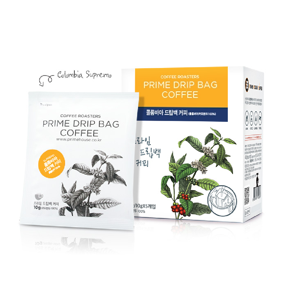 Prime House Drip Bag Coffee(A) - 4 Types, Prime, Colombia, Ethiopia, Guatemala