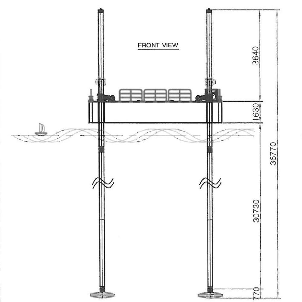 High quality Korea barge_100HS jack-up barge
