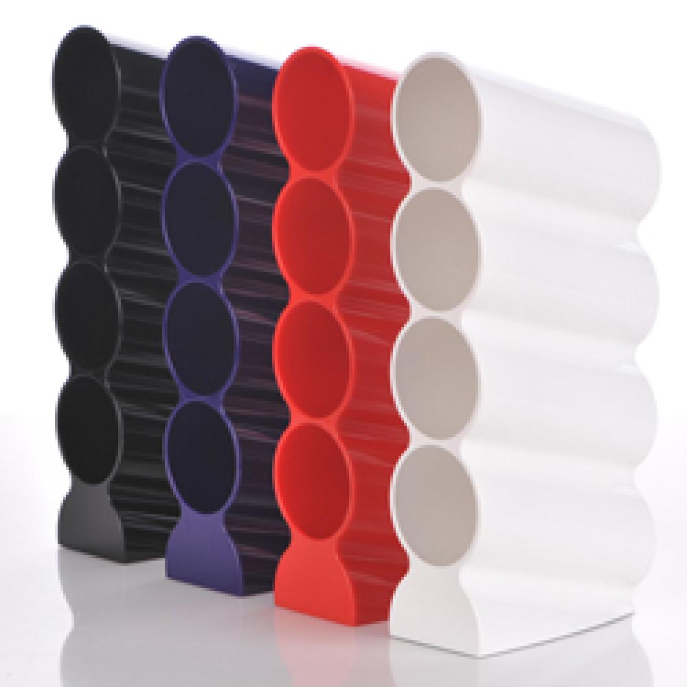 Open People Wave Pen Holder Pencil Holder 4 Division for Short Pens (4Colors)