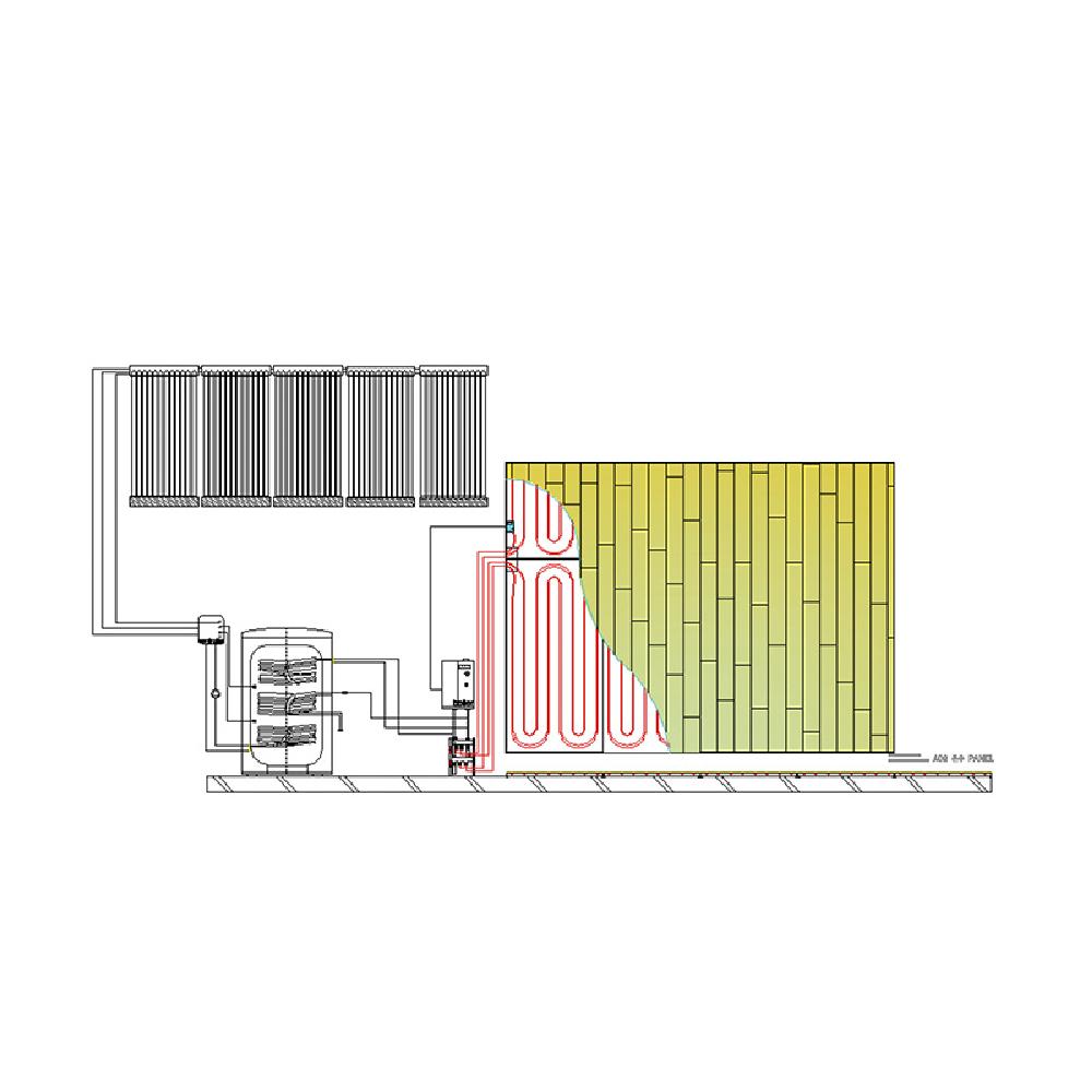 Solar floor heating system