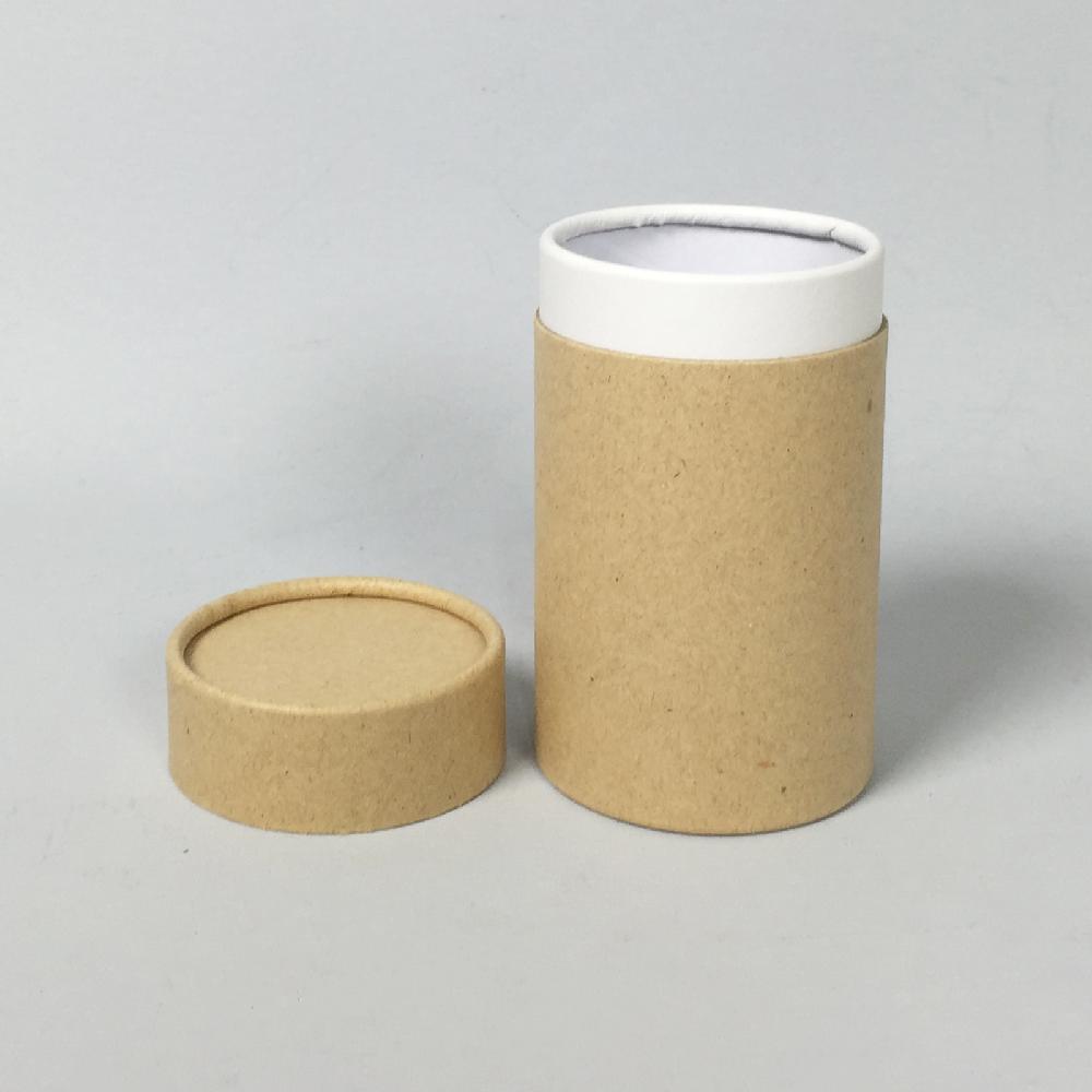 Paper tube 65-S(Kraft)_Cosmetic Candy Pharmaceutical Packing Box Cylinder Gift Box Wrapping Supplies