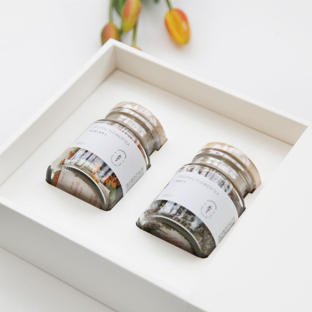 Simple and high-end design Original Flowertea(2pc) Gift Set (made in Korea)