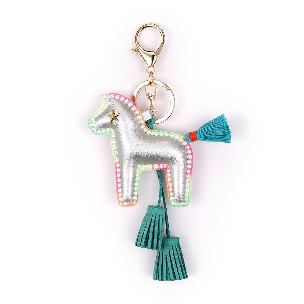 Multi Color Handmade Cat keychain