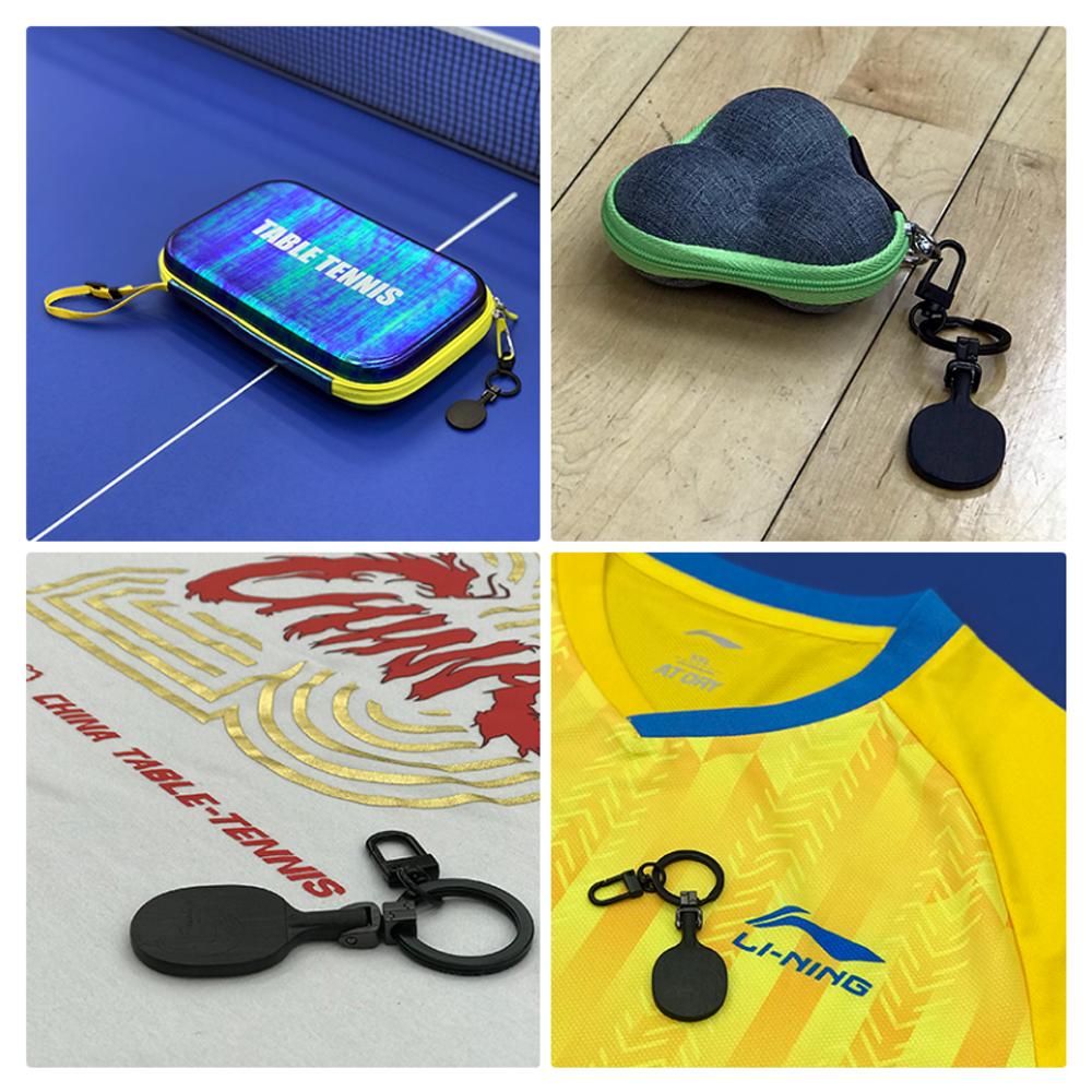 ILLUSIONI PICCOLO TT BLADE Table Tennis Racket Keychain/Key Ring_Burgundy Red