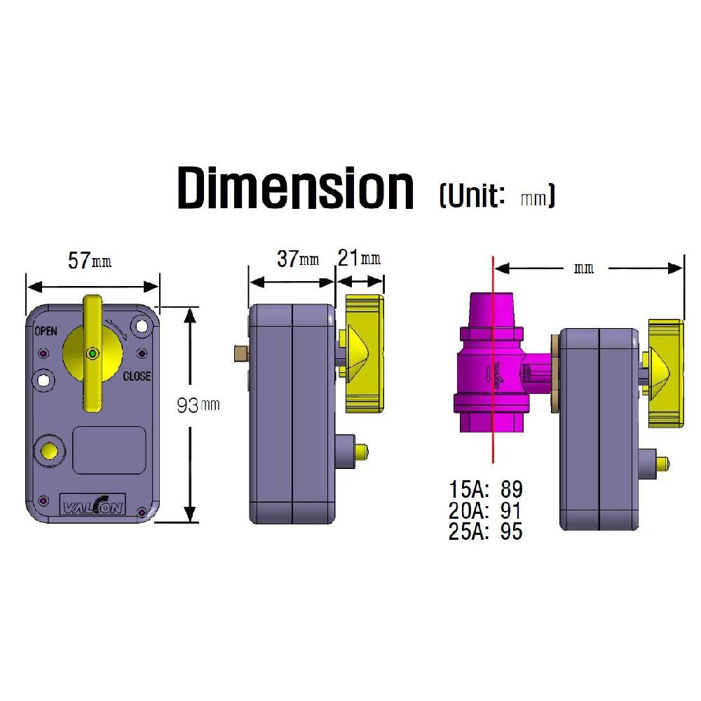 Motorized Actuators DC 12V (Excluding Ball Valve)  - AT12-50 (5-wire(4 N.M)