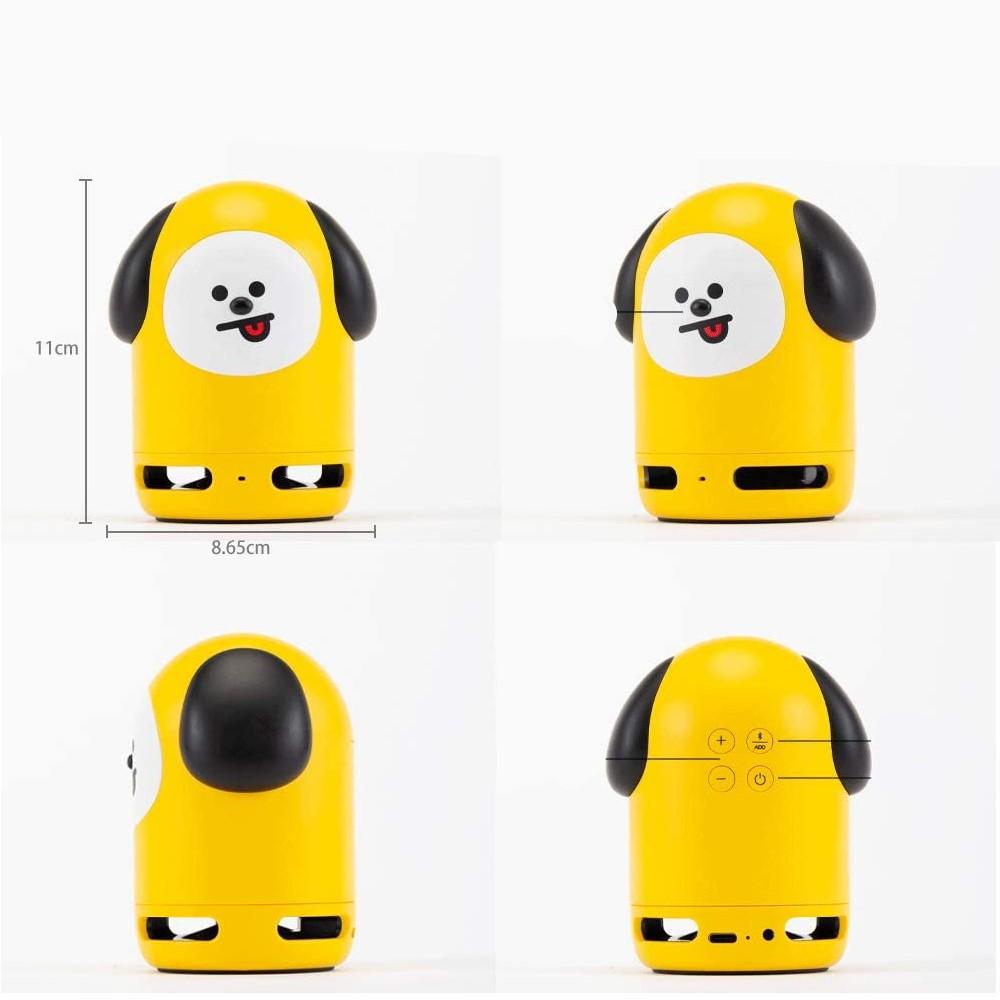 BT21 Official BTS Friends Duo Bluetooth Stereo Speaker & Figure Set (Speaker CHIMMY + Figure MANG)