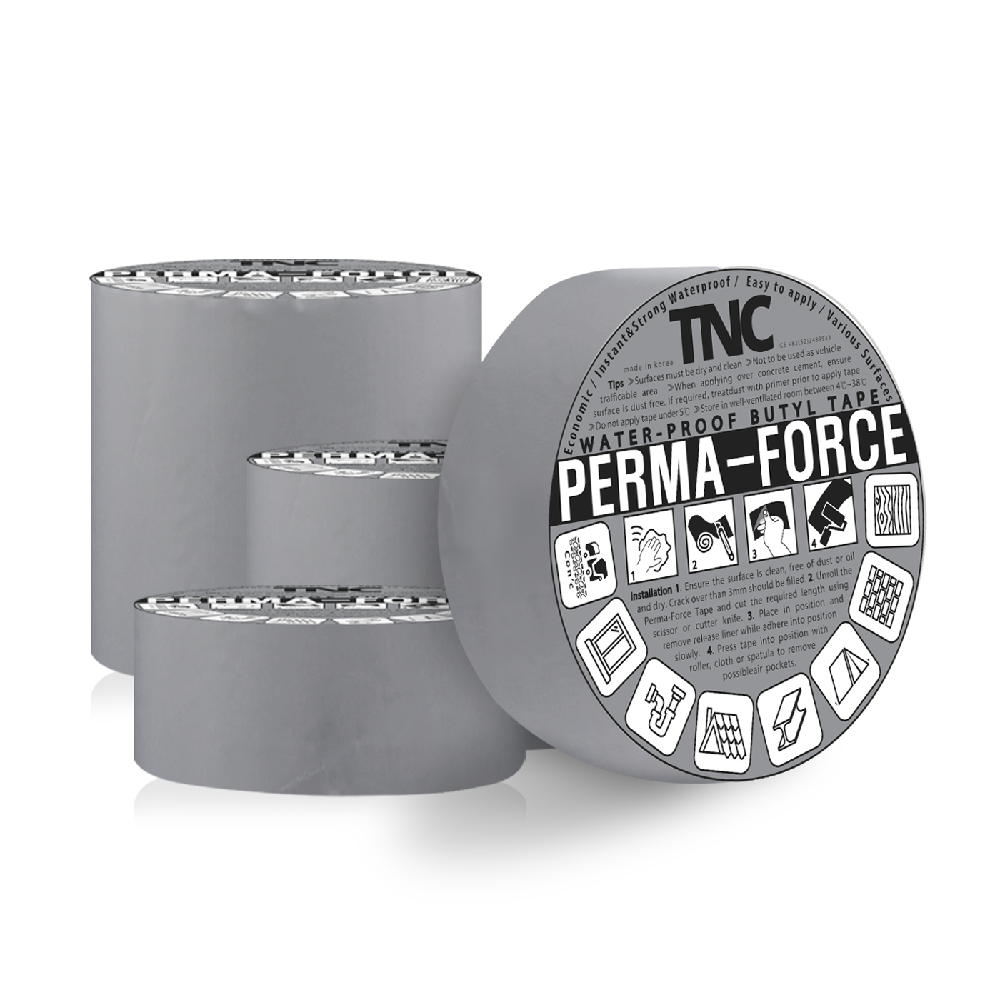 Butyl waterproof tape 5 cm - khaki