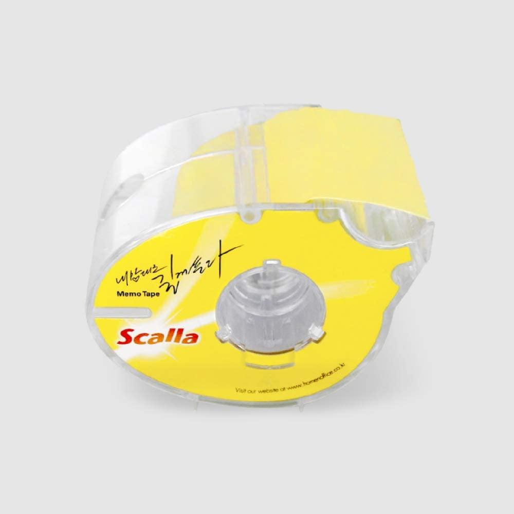 Scalla Memo Tape 48mm Set Sticky Note Adhesion 3 Colors Labeling Office Supply