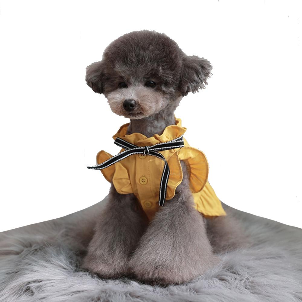 Tint Frill blouses (Yellow / M size)