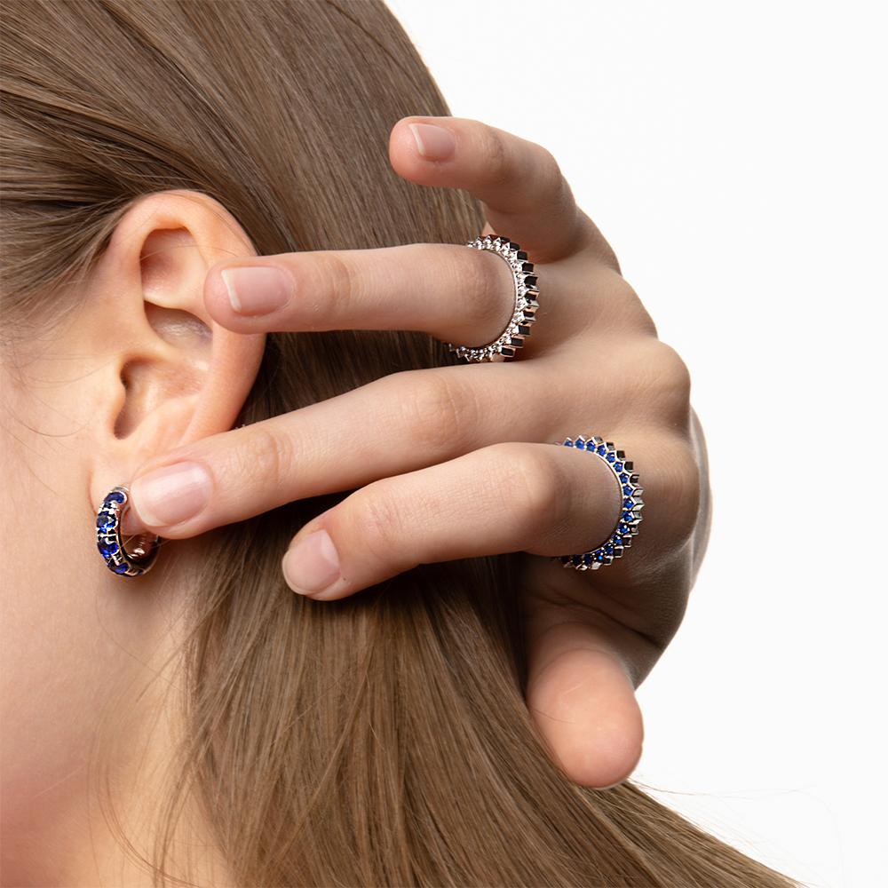 Solar Circle Sapphire Ring ( S925 )