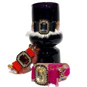 Crystal fur collar (pets collar/pet products /pet accessoriess )_3 colors