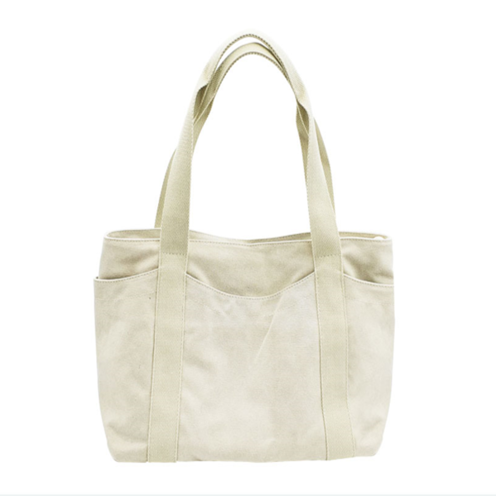 [SLF] Canvas shoulder bag beige - bag - canvas - beige - 36*27*12cm - 1ea