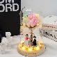 detail image1 LED Rainbow Rose Glass Dome Mood Light Anniversary Gift