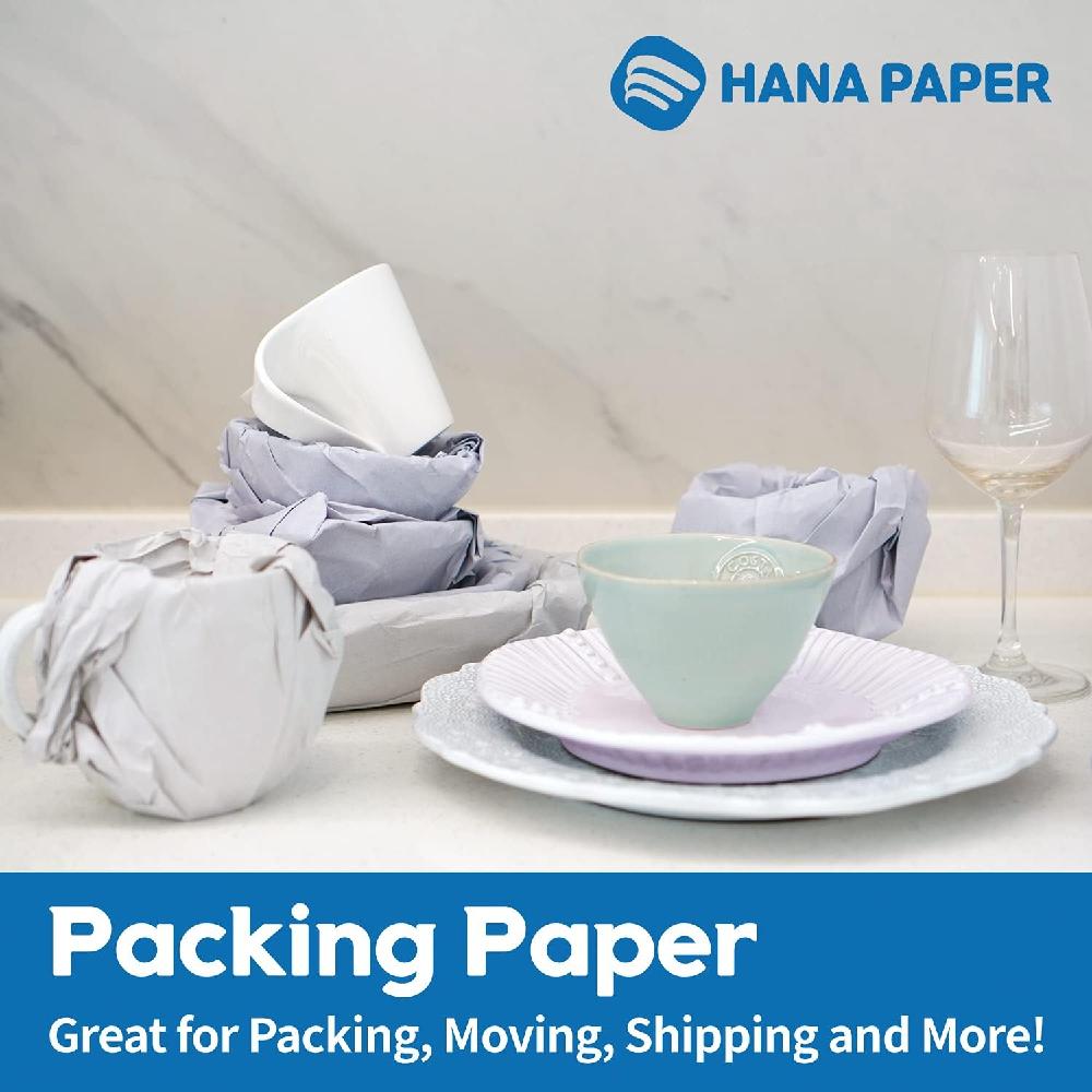 HANA PAPER 30.5" x 17" Large Size (250 sheets, 9.5lb) Packing Paper Sheets for Moving, A grade of Ne