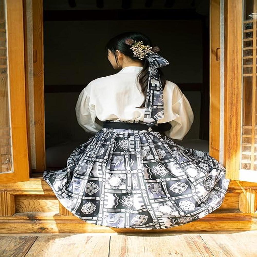 LEESLE Korean Traditional Hanbok HairBand Daenggi Scarf Hair Ribbon Accessroy(47.24in x 2.36in) (YEL