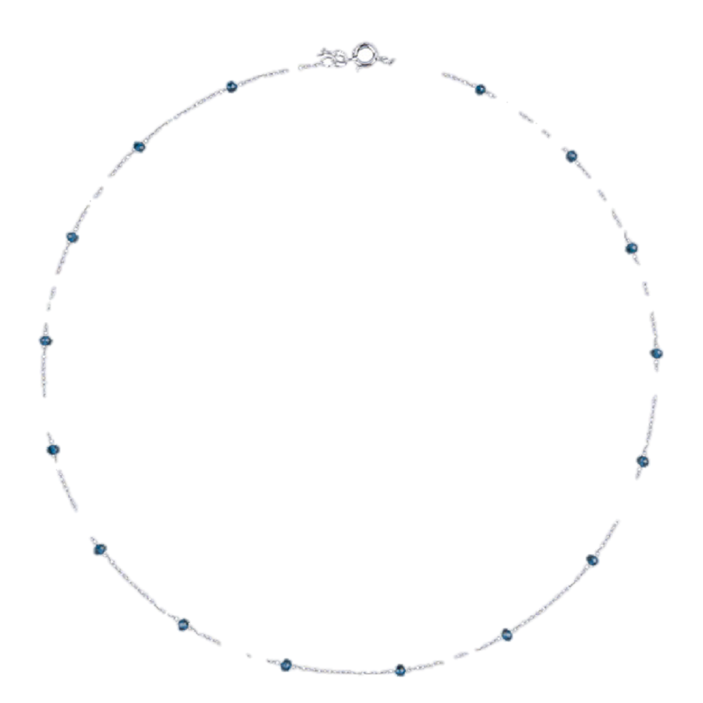 Blue d Sliver Bracelet