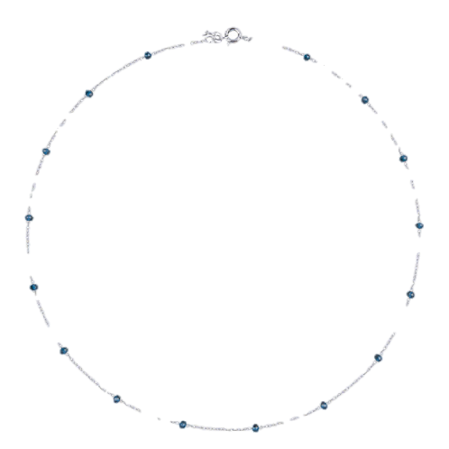 Blue d Sliver Bracelet