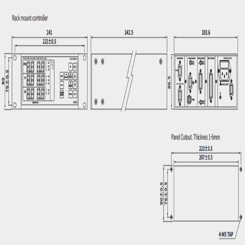 KVC5000N Multi Penning Vacuum Gauge Controller