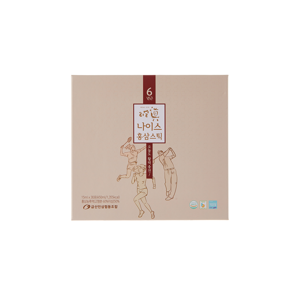Real Gin Nice red ginseng stick 15ml x 30p