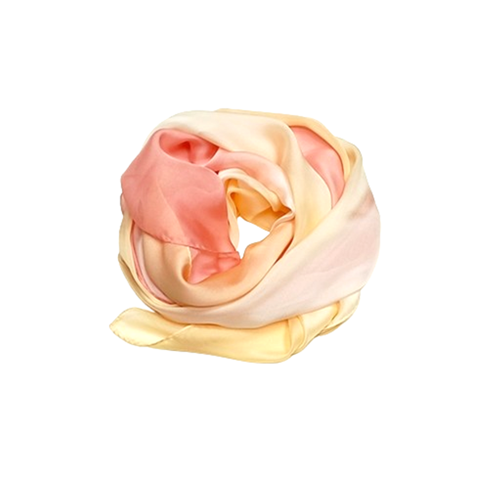 Ombre   Pink  silk   scarf