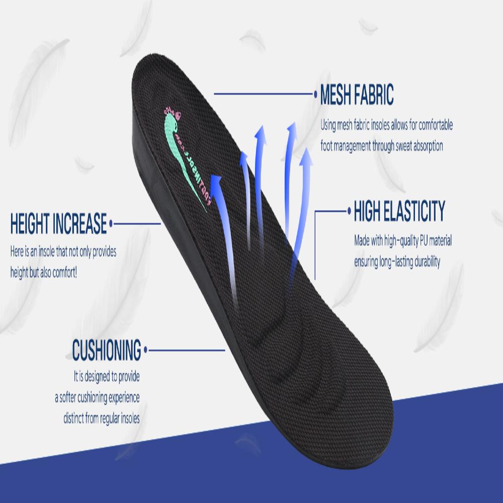 Functional Height-Raising Insole for Man 2.5cm