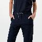 detail image3 Women's-Zipper-Pocket-Split-Hem-Scrub-Pants-Eco-Navy