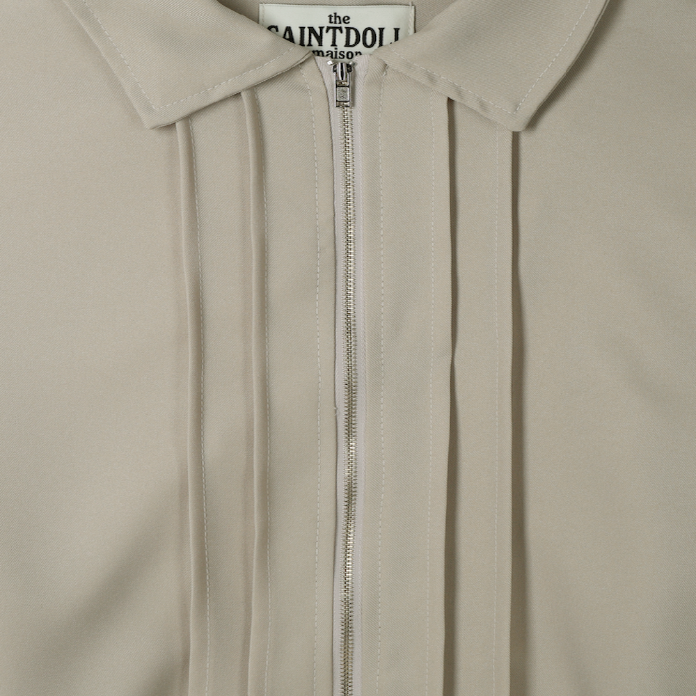 Saint Doll Children's Clothing Pintuck Blue Jacket